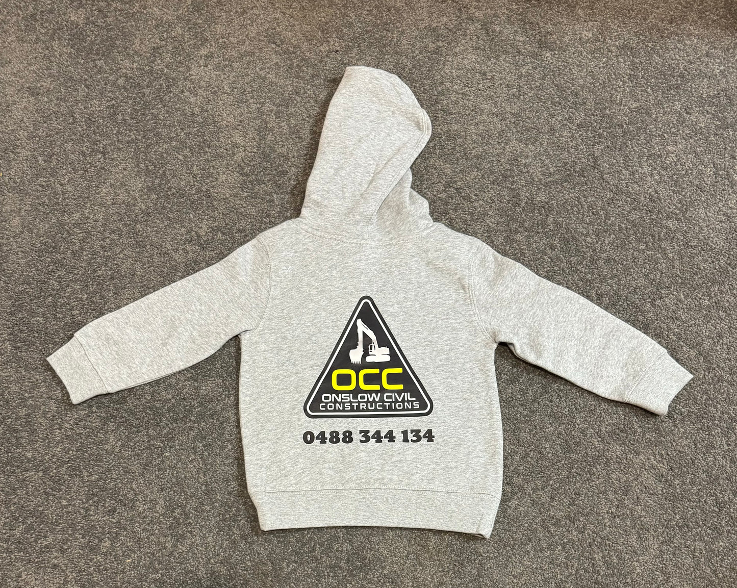 Kids Grey Marle Hoodie